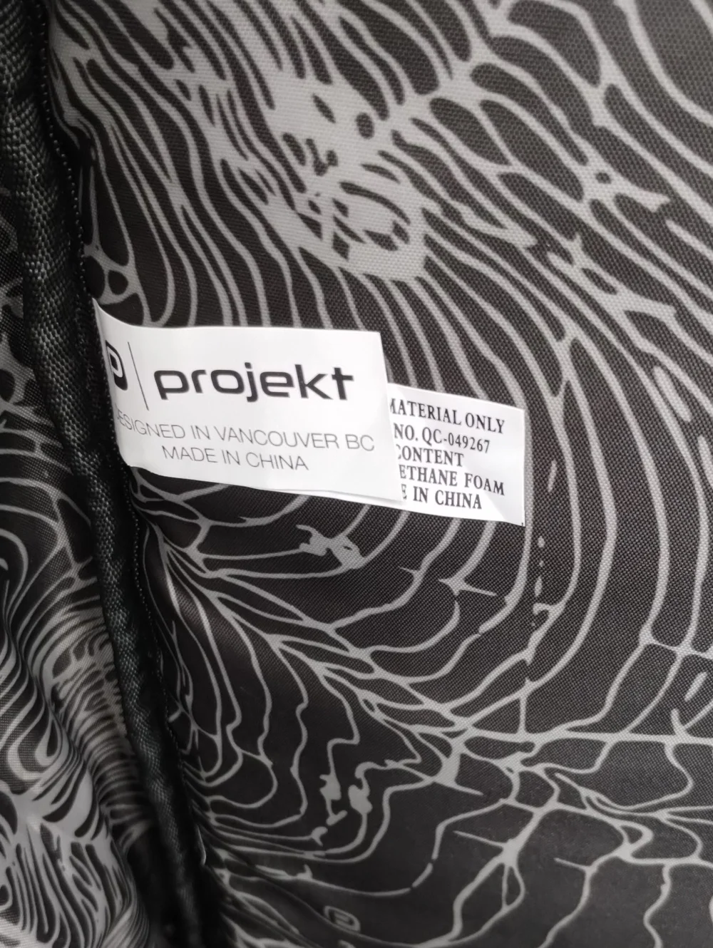 Projekt Black Klark Backpack - Howard Hughes Embroidery Like New